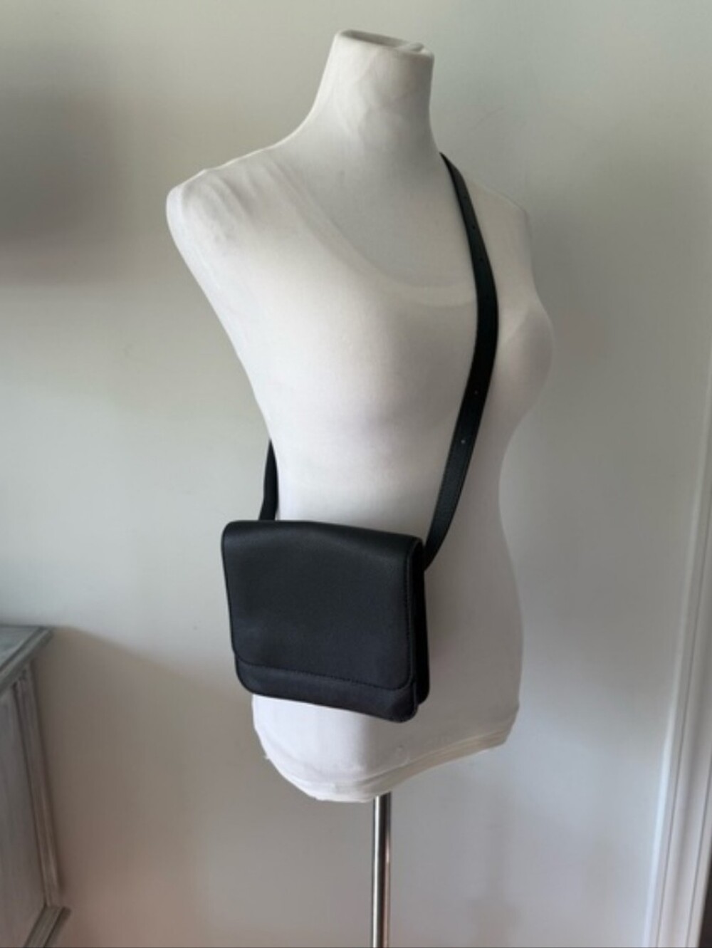 Away Black Pebbled Leather Crossbody Bag - Picture 2 of 15